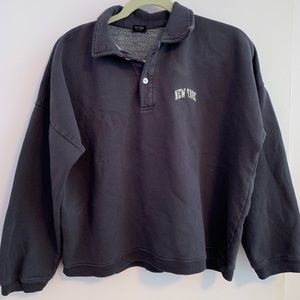 Brandy Melville Button-down Sweatshirt